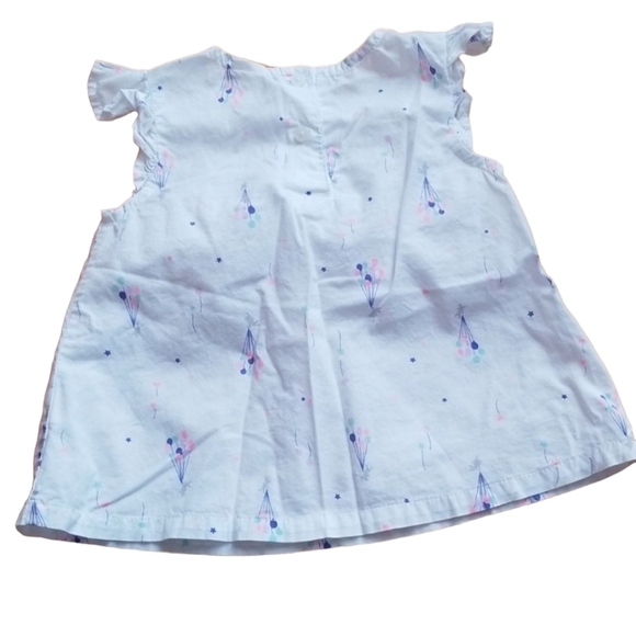 3/$10 Oshkosh 🐰 Bunny Balloons Blouse - Picture 4 of 5